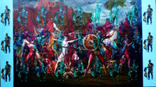 Name of painting: Intervention of G.I.Joe (after David)